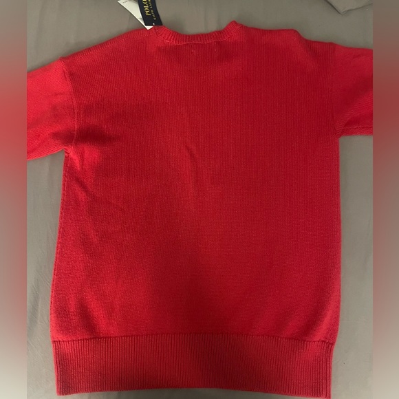 Polo Ralph Lauren Cotton Pocket Sweater Red Sz L - Picture 9 of 9